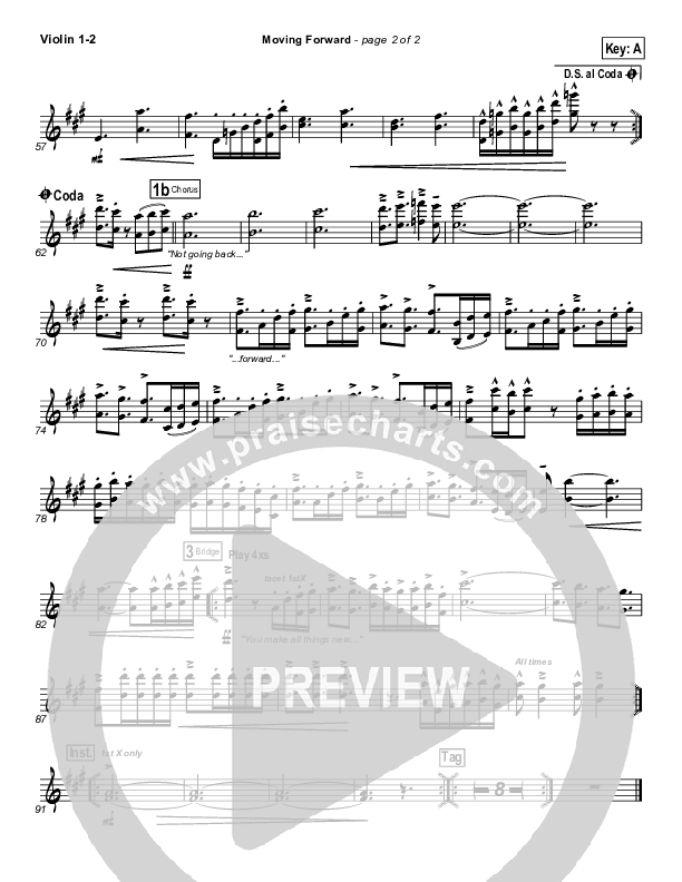 Moving Forward Violin 1/2 (Ricardo Sanchez / Free Chapel)