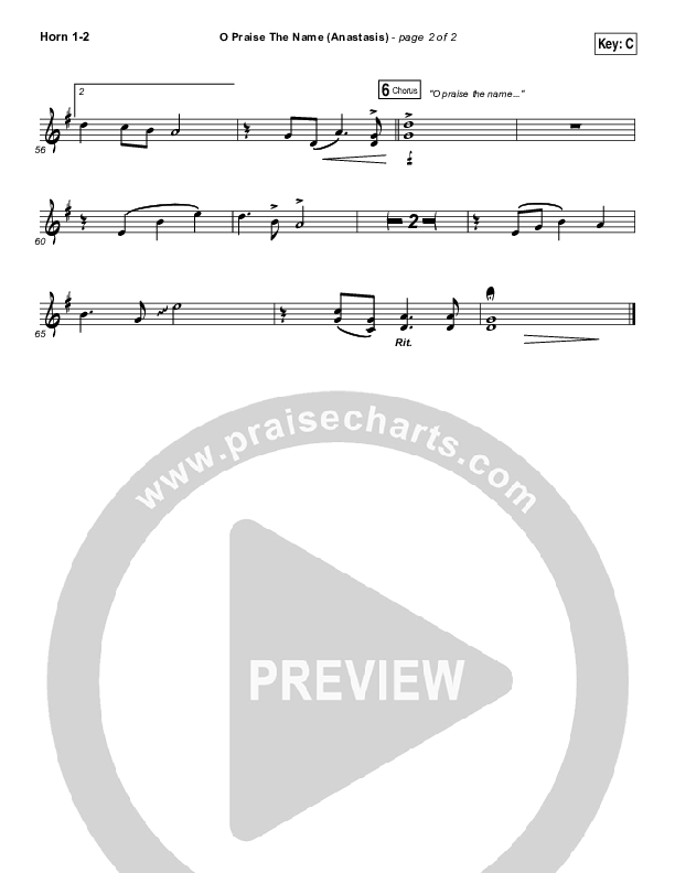 O Praise The Name (Anastasis) Brass Pack (The Worship Initiative)