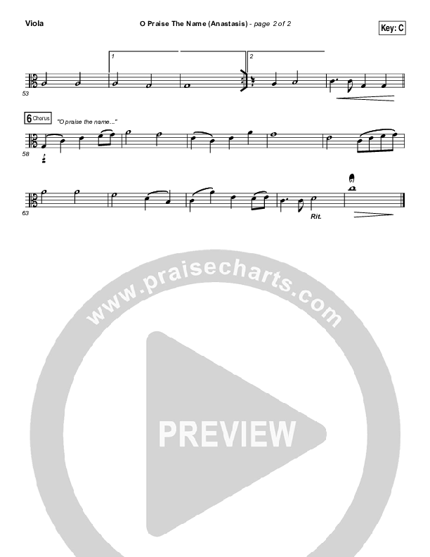 O Praise The Name (Anastasis) Viola (The Worship Initiative)