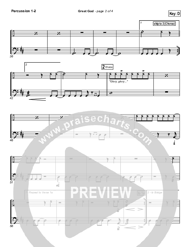 Great God Percussion 1/2 (Jentezen Franklin / Free Chapel)