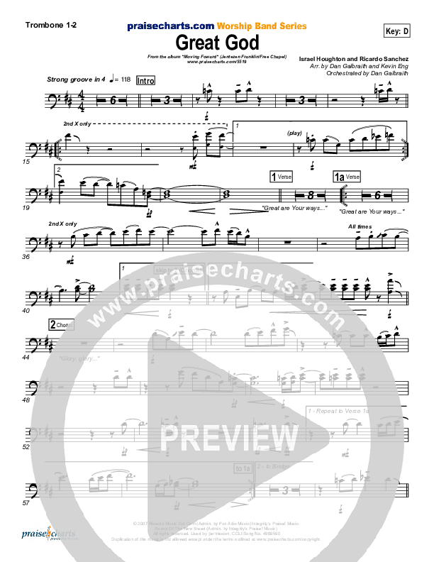 Great God Trombone 1/2 (Jentezen Franklin / Free Chapel)