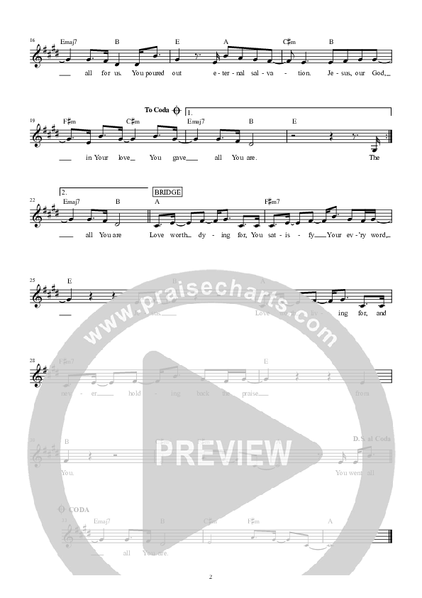 Love Unguarded Lead Sheet (Emma Mullings)