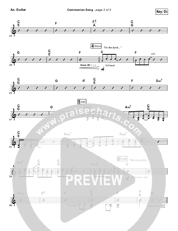 Communion Song Acoustic Guitar (Jonathan Stockstill / Bethany Music / Nicole Binion / BJ Putnam)