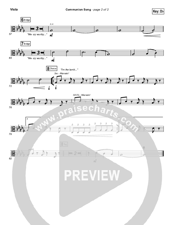 Communion Song Viola (Jonathan Stockstill / Bethany Music / Nicole Binion / BJ Putnam)