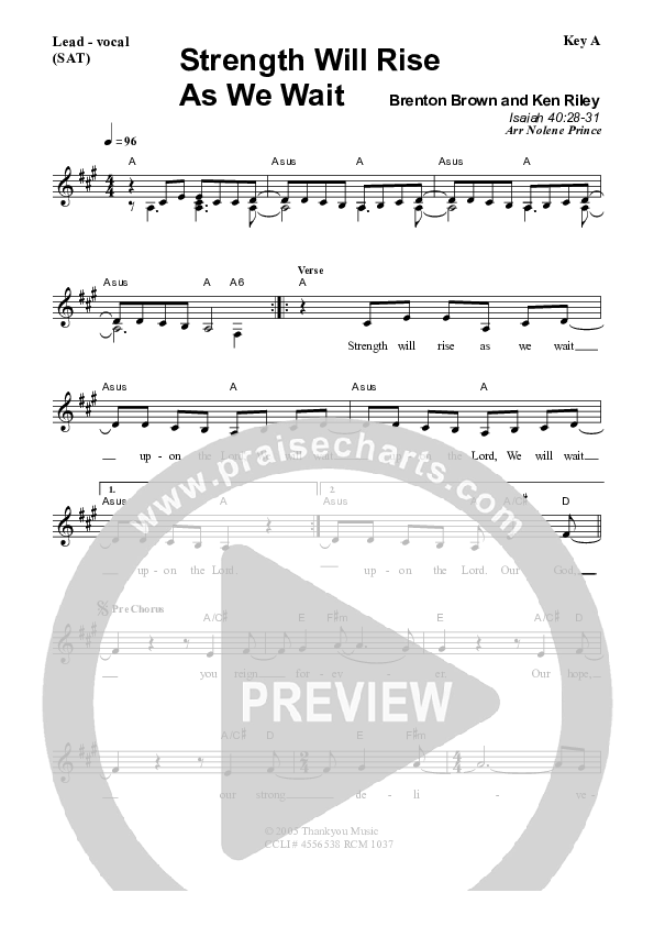 Everlasting God Piano/Vocal & Lead (Dennis Prince / Nolene Prince)