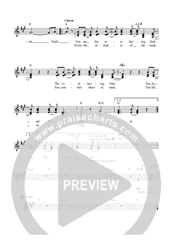 Everlasting God Piano/Vocal & Lead (Dennis Prince / Nolene Prince)