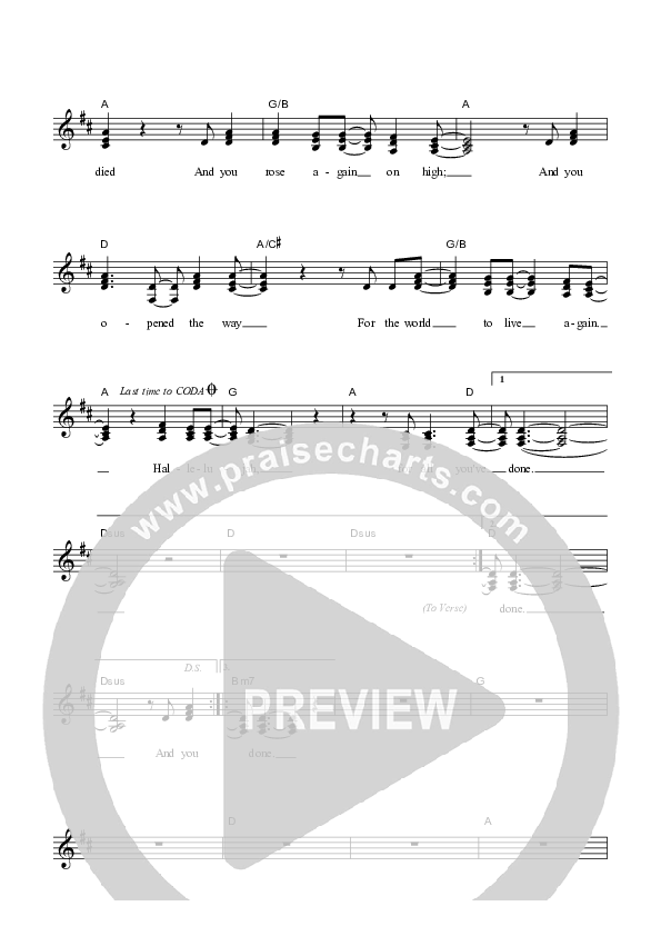 For All You've Done Lead Sheet (SAT) (Dennis Prince / Nolene Prince)