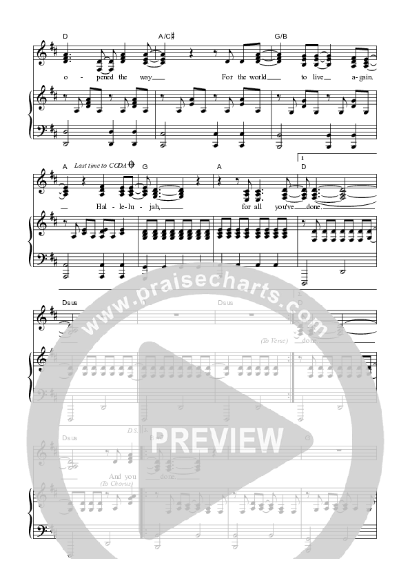 For All You've Done Piano/Vocal (SAT) (Dennis Prince / Nolene Prince)