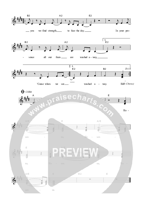 Hosanna (Praise Is Rising) Piano/Vocal & Lead (Dennis Prince / Nolene Prince)
