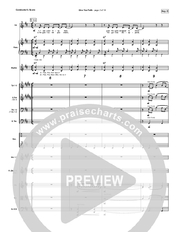 Give You Faith Orchestration (Laura Story)