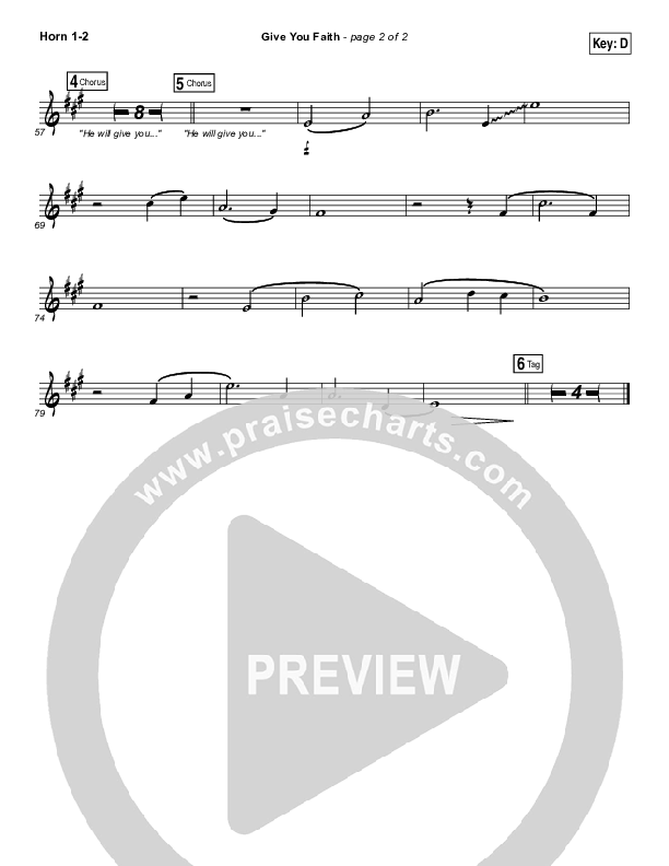 Give You Faith Brass Pack (Laura Story)