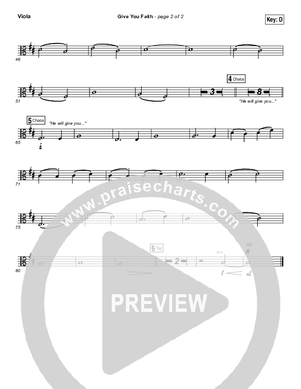 Give You Faith Viola (Laura Story)