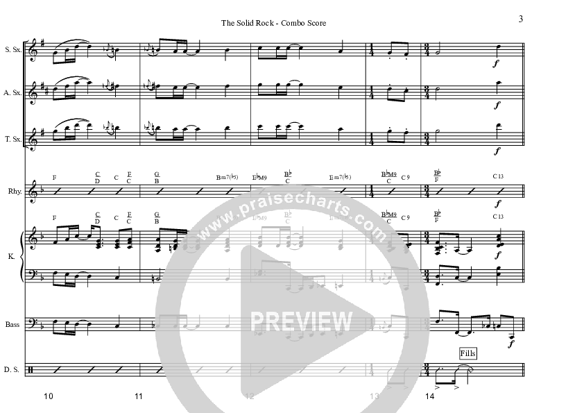 The Solid Rock Conductor's Score (David Arivett)