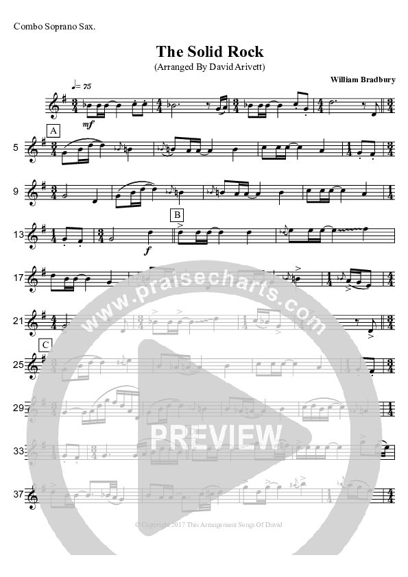 The Solid Rock Soprano Sax (David Arivett)