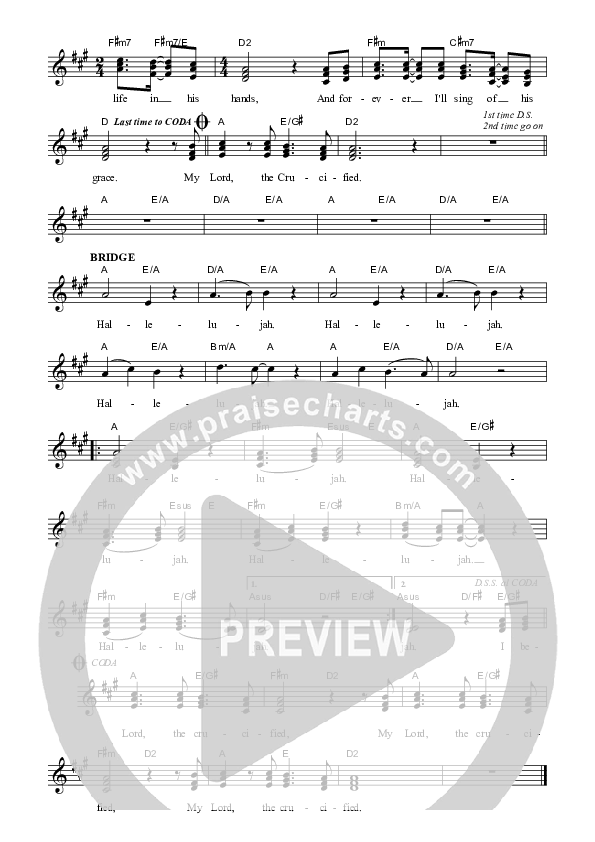 I Believe In The Cross Lead Sheet (SAT) (Dennis Prince / Nolele Prince)