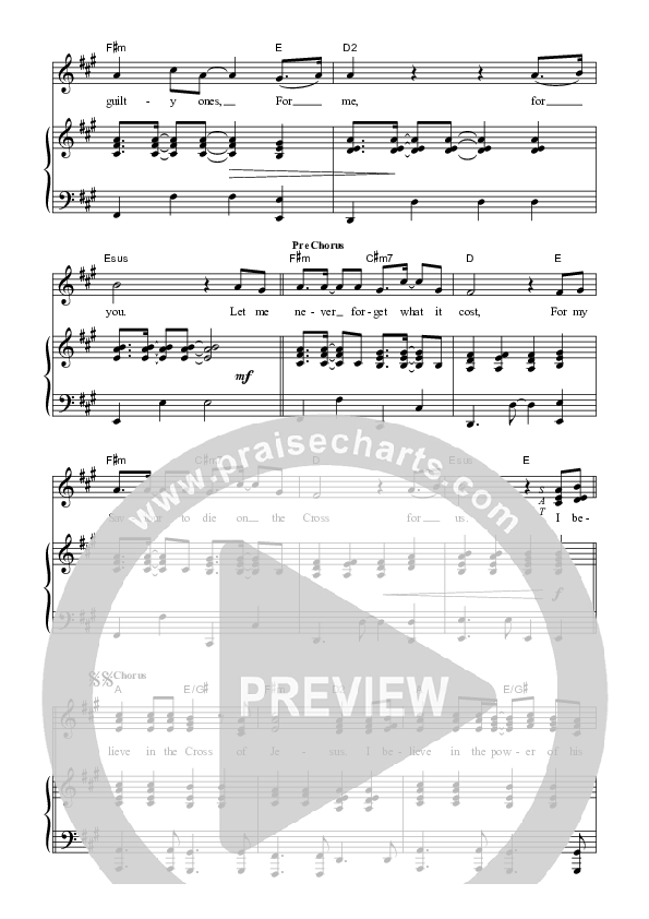 I Believe In The Cross Piano/Vocal (SAT) (Dennis Prince / Nolele Prince)