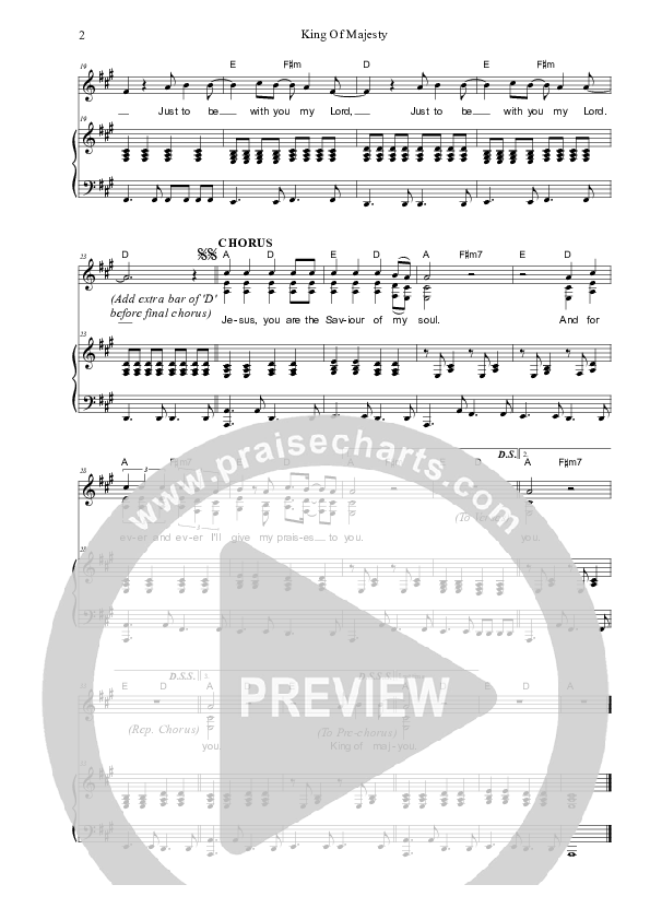 King Of Majesty Piano/Vocal & Lead (Dennis Prince / Nolene Prince)