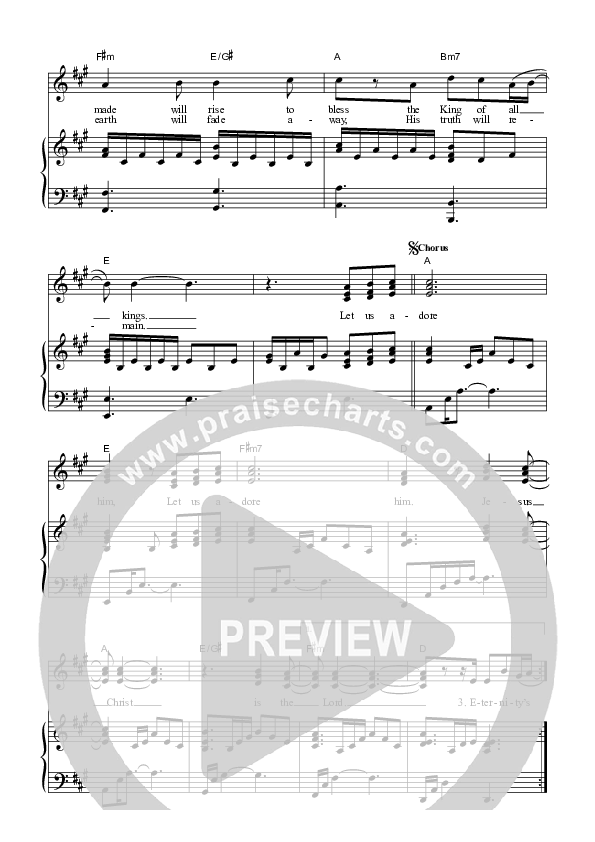 Let Us Adore Piano/Vocal (SAT) (Dennis Prince / Nolene Prince)
