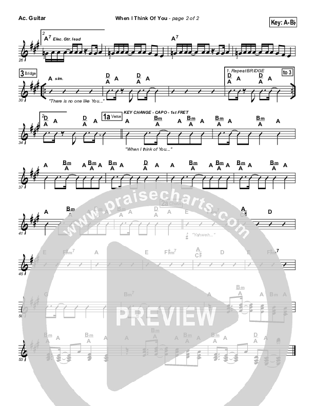 When I Think Of You Acoustic Guitar (Michael W. Smith)