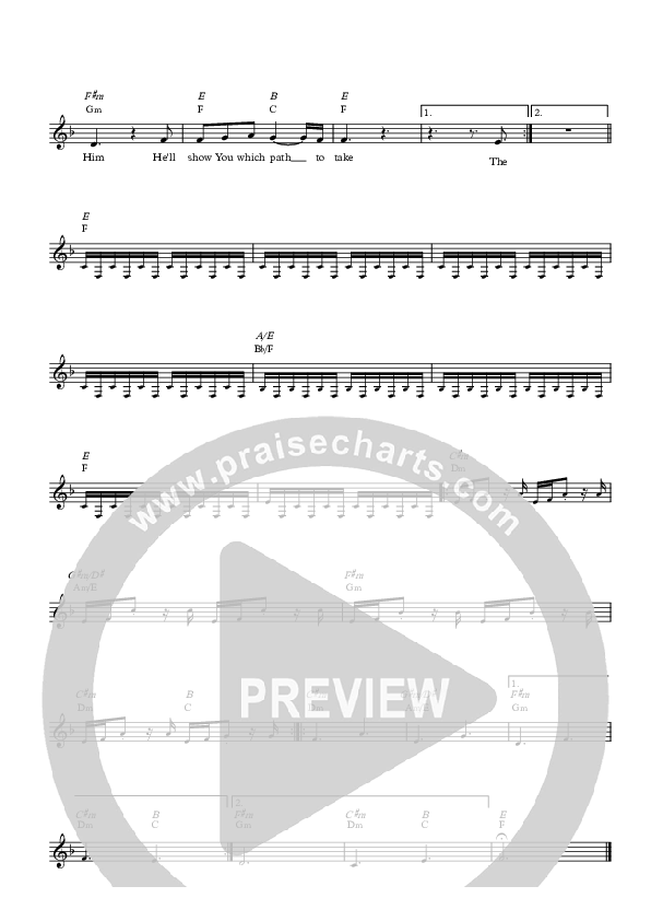 The Peace Of God Lead Sheet (David Baloche)
