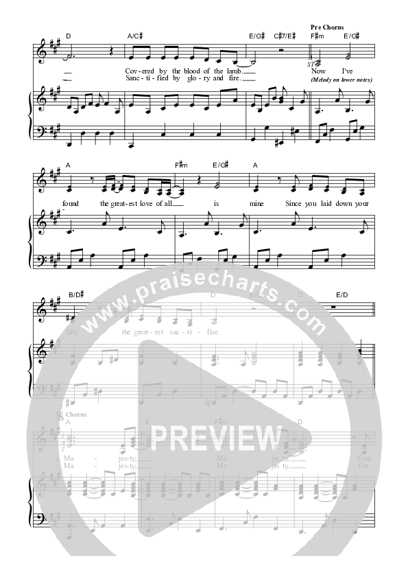 Majesty Piano/Vocal (SAT) (Dennis Prince / Nolene Prince)