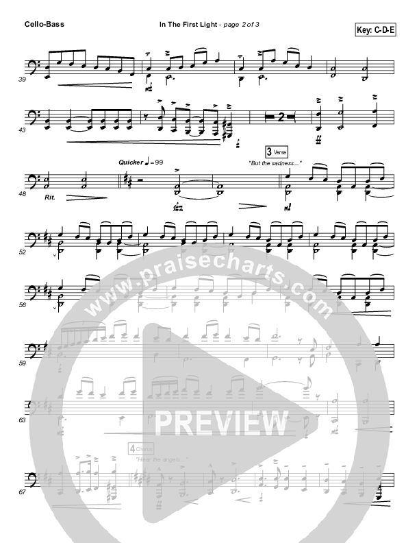 In The First Light Cello/Bass (Travis Cottrell)