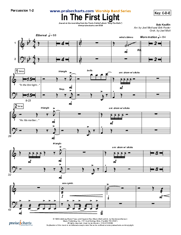 In The First Light Percussion (Travis Cottrell)