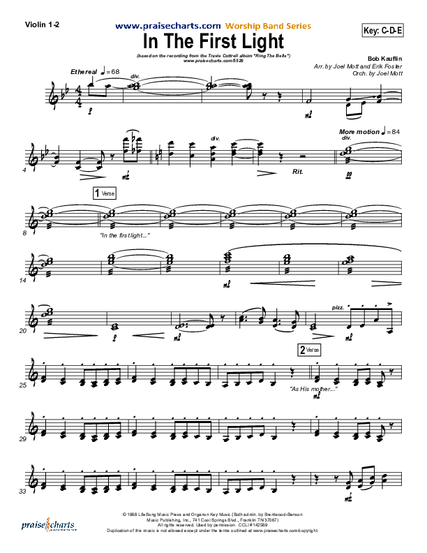 In The First Light Violin 1/2 (Travis Cottrell)