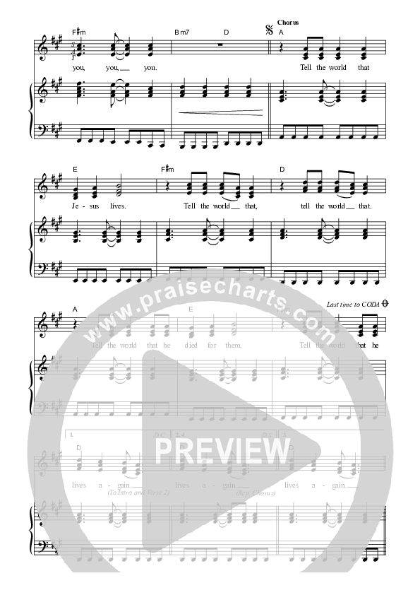 Tell The World Piano/Vocal (SAT) (Dennis Prince / Nolene Prince)