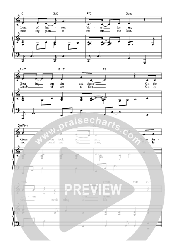 The Glory Of The Cross Piano/Vocal (SAT) (Dennis Prince / Nolene Prince)