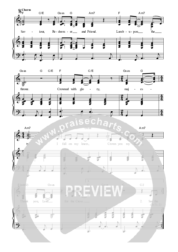 The Glory Of The Cross Piano/Vocal (SAT) (Dennis Prince / Nolene Prince)