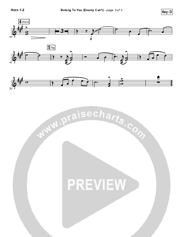 Belong To You (Enemy Can't) Brass Pack (Iron Bell Music)