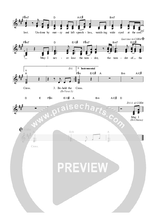 The Wonder Of The Cross Piano/Vocal & Lead (Dennis Prince / Nolene Prince)