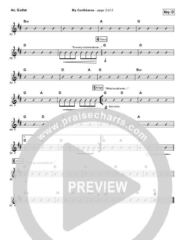 My Confidence Acoustic Guitar (Iron Bell Music)