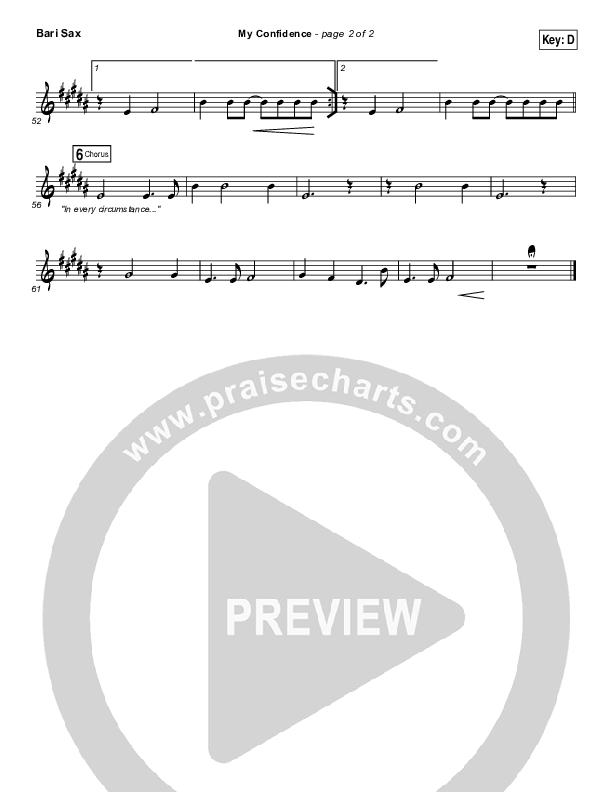 My Confidence Bari Sax (Iron Bell Music)