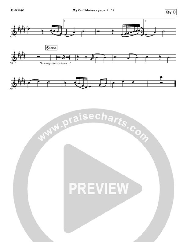 My Confidence Clarinet (Iron Bell Music)