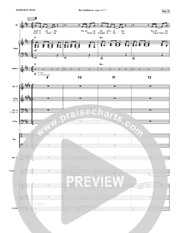 My Confidence Conductor's Score (Iron Bell Music)