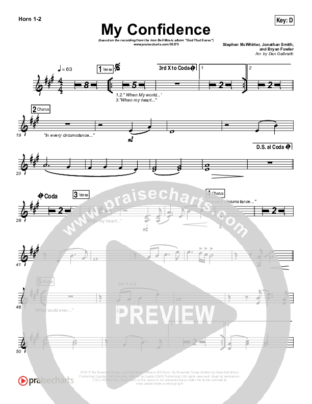 My Confidence French Horn 1/2 (Iron Bell Music)