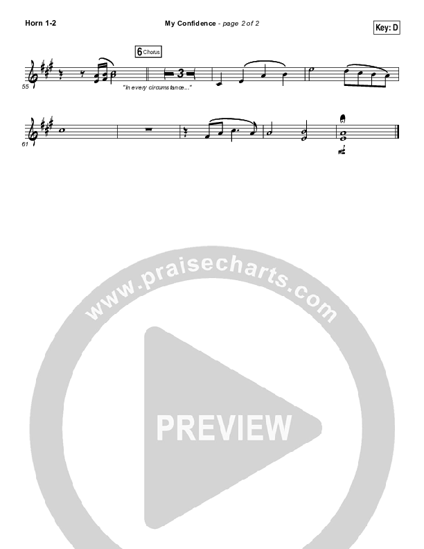 My Confidence French Horn 1/2 (Iron Bell Music)