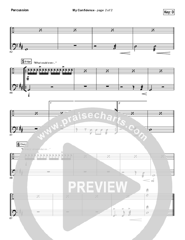 My Confidence Percussion (Iron Bell Music)