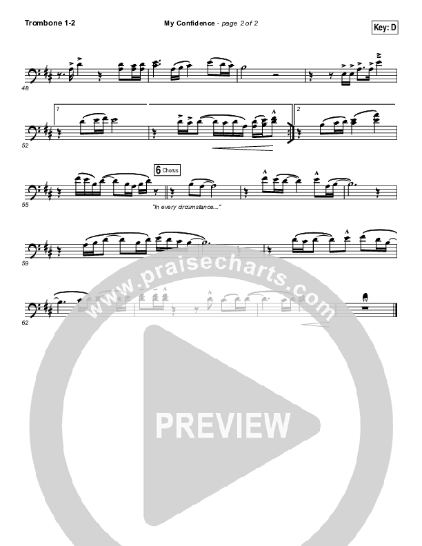 My Confidence Trombone 1/2 (Iron Bell Music)