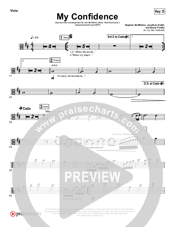 My Confidence Viola (Iron Bell Music)