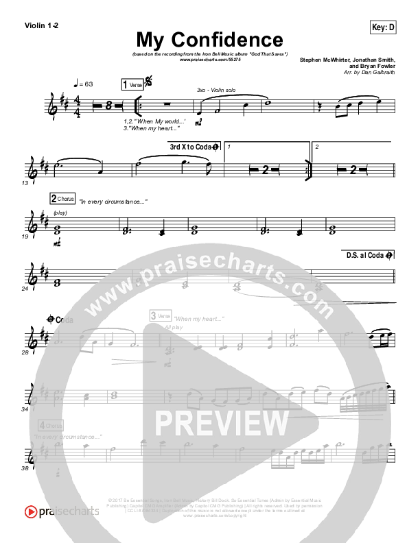My Confidence Violin 1/2 (Iron Bell Music)