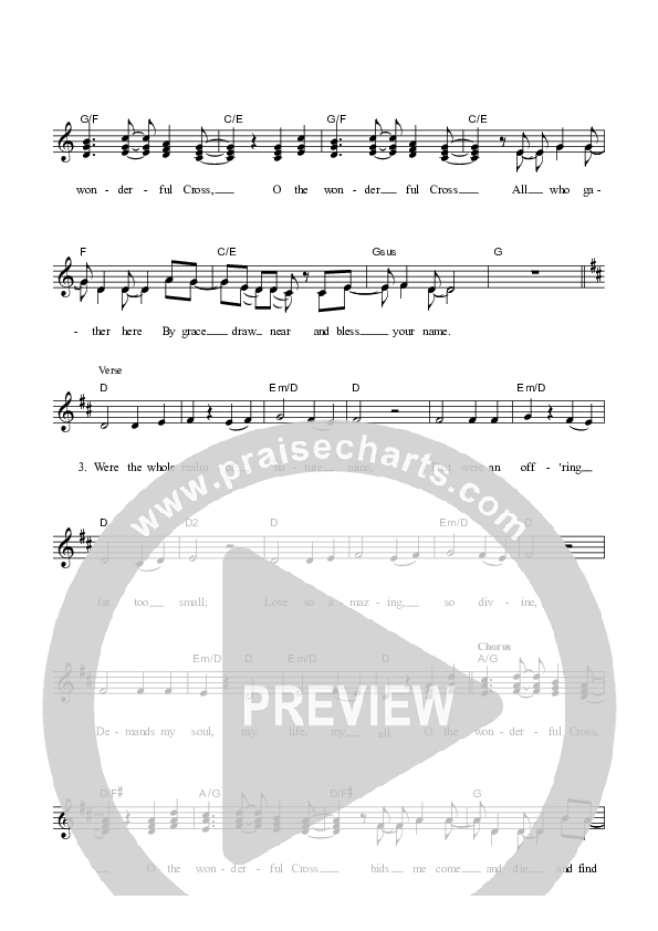 The Wonderful Cross Piano/Vocal & Lead (Dennis Prince / Nolene Prince)