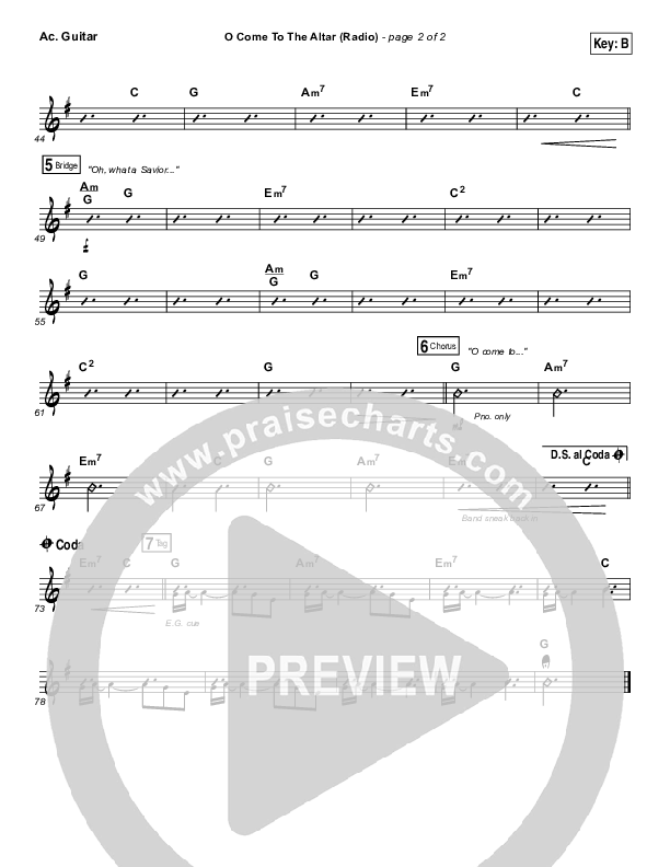 O Come To The Altar (Radio) Acoustic Guitar (Elevation Worship)