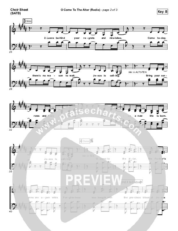 O Come To The Altar (Radio) Choir Vocals (SATB) (Elevation Worship)