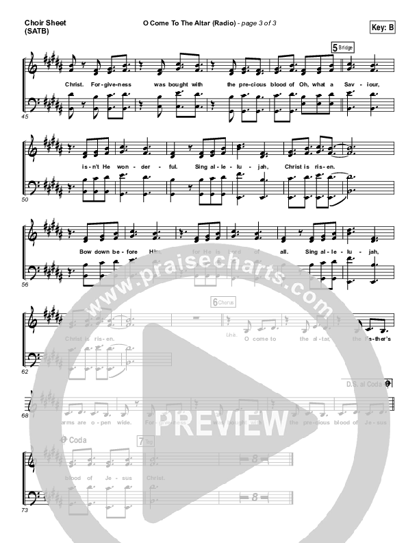 O Come To The Altar (Radio) Choir Vocals (SATB) (Elevation Worship)