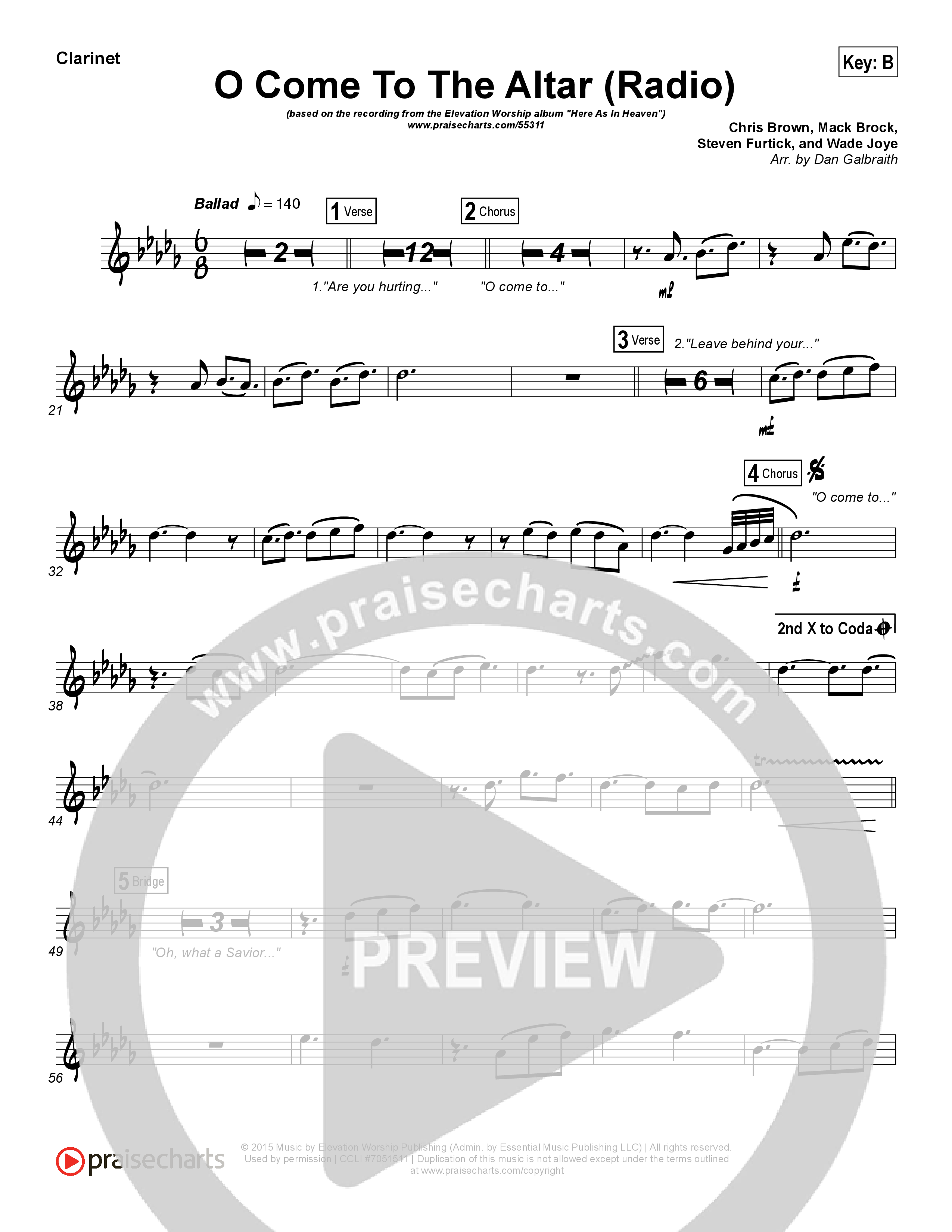 O Come To The Altar (Radio) Wind Pack (Elevation Worship)