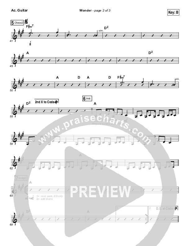 Wonder Acoustic Guitar (Hillsong UNITED)