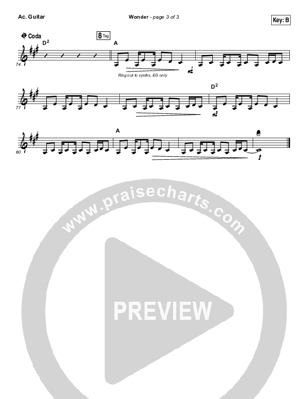 Wonder Acoustic Guitar (Hillsong UNITED)